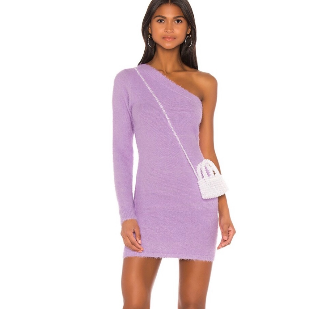 Christine One Shoulder Dress Revolve New with tags super soft sweater dress
